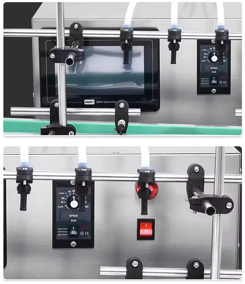 Wholesale Automatic Desktop Liquid Wine Whisky Filling Machine Glass Plastic Bottle Filling Machine With Conveyor Belt