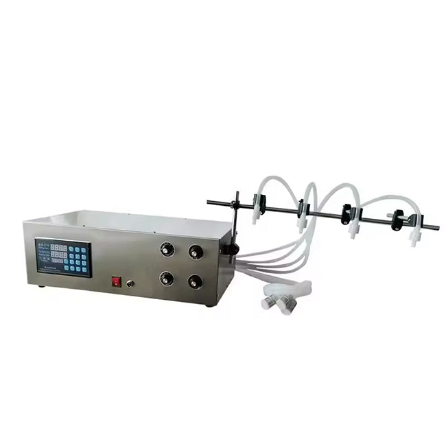 Semi-automatic Portable Liquid Filling Machine,Water Oil Milk Juices Filling Machine With 4 Heads Filling Machine