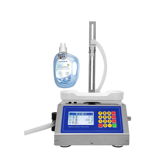 Small Semi-automatic Desktop Weighing Quantitative Peristaltic Pump Liquid Filling Machine