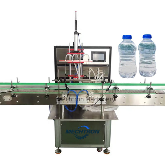 Automatic Touchscreen Magnetic Pump Liquid Filler Machine Essential Oil Beverage Water Liquid Filling Machines With 4 Nozzles
