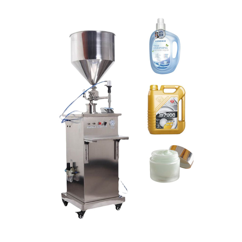 Semi-automatic Pneumatic Vertical Paste Liquid Rotary Valve Filling Machine Gel Honey Shampoo Quantitative Filler