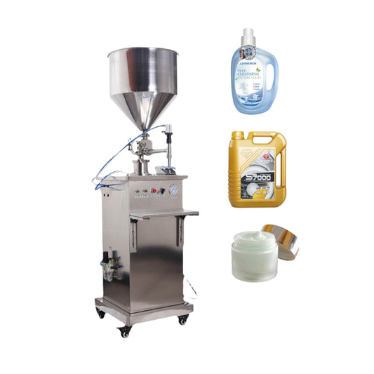 Semi-automatic Pneumatic Vertical Paste Liquid Rotary Valve Filling Machine Gel Honey Shampoo Quantitative Filler