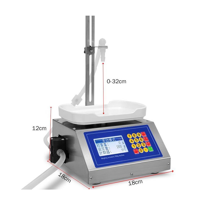 Small Semi-automatic Desktop Weighing Quantitative Peristaltic Pump Liquid Filling Machine